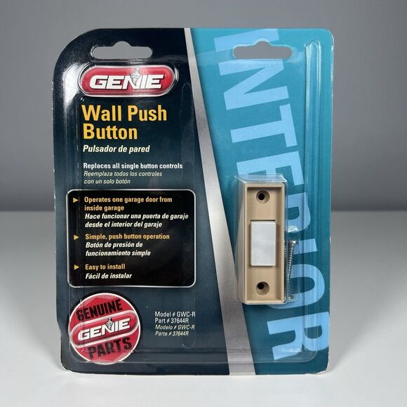 NOS Genie Garage Door Wall Push Button Control model GWC-R Part 37644R - Picture 1 of 2
